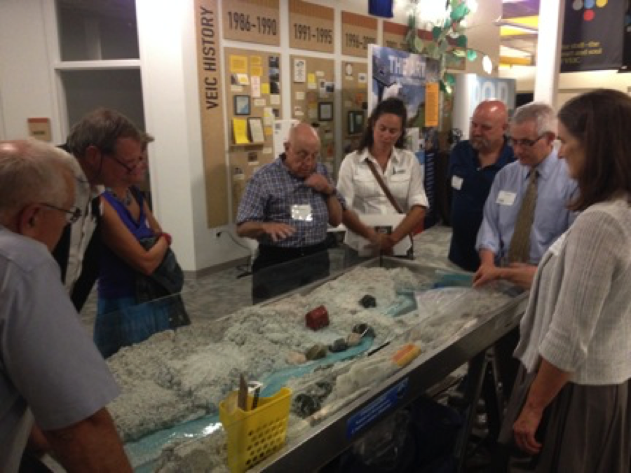 Em2 stream table with plastic barriers added