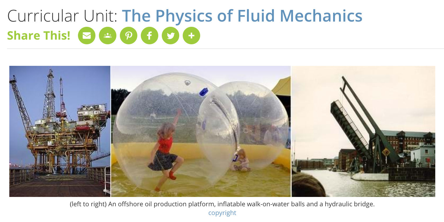physics of fluid mechanics curriculum